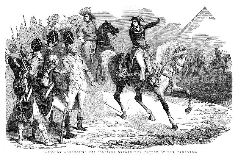 Napoléon Bonaparte Wins Battle of Pyramids in Egypt, 18th Century World History